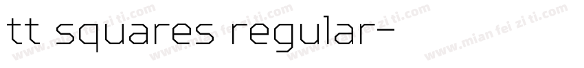 tt squares regular字体转换